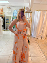 Leaf Jumpsuit orange